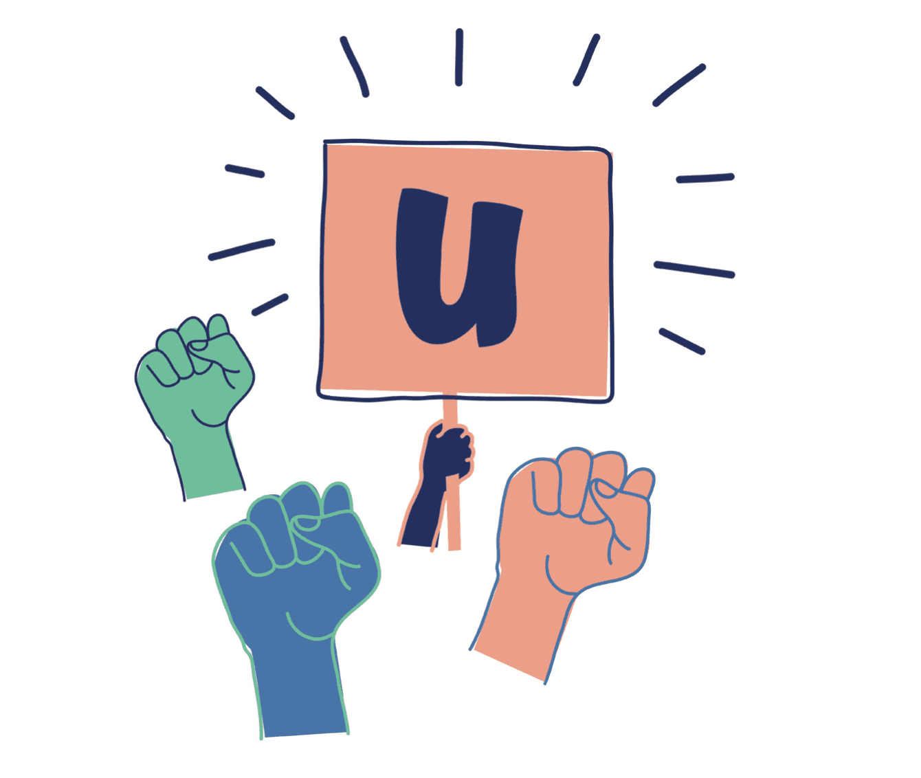 Collective power illustration